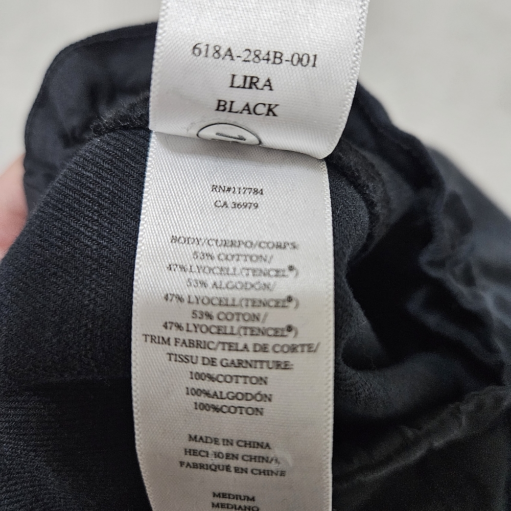 Rails Lira Pants Black Washed Size M Tencel Cotton Lightweight - Picture 16 of 16